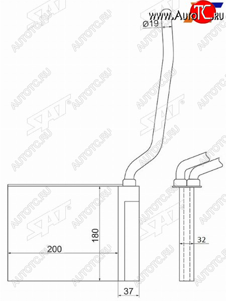 Радиатор отопителя салона FORD FOCUSC-MAX 04-MAZDA 3 03-MAZDA 5 05-VOLVO C 30 06-C70 05-S40  ST-FDA5-395-0