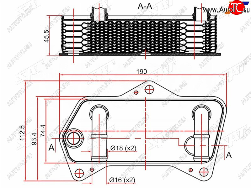 Радиатор масляный AUDI A3 03-SKODA OCTAVIA 04-SUPERB 08-VOLKSWAGEN GOLF 03-JETTA 05-PASSAT 05- ST-02E409061B