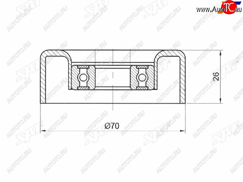 Ролик приводного ремня натяжителя HYUNDAI I30SANTA FETUCSONKIA SPORTAGE 2,0D ST-25281-27001