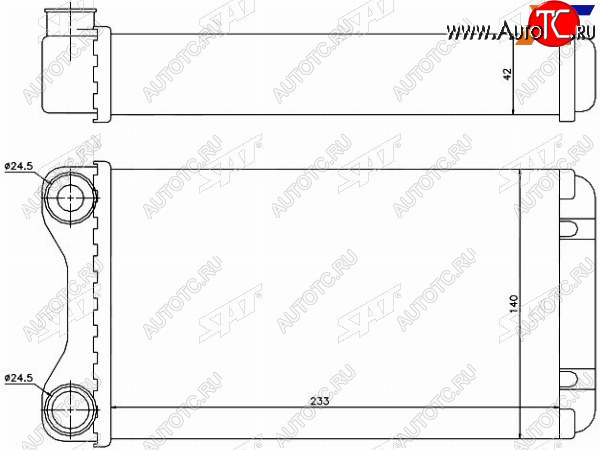 Радиатор отопителя салона  AUDI A4S4 00-09SEAT EXEO 09- ST-AU26-395-0