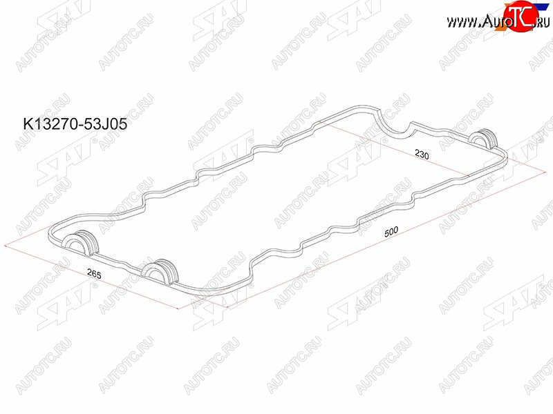 Прокладка клапанной крышки NS SR16SR18SR20 -96 K13270-53J05