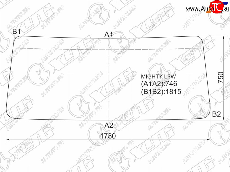 Стекло лобовое Hyundai HD65 99-18  HD72 99-18  HD75 99-18  HD78 99-18 MIGHTY LFW