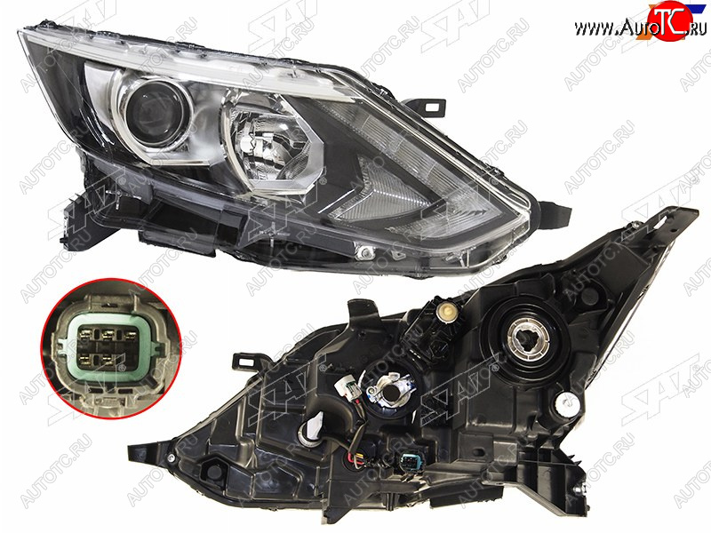 Фара NISSAN QASHQAI 14-19 RH диодная полоса ST-215-11G9R-LDEM2