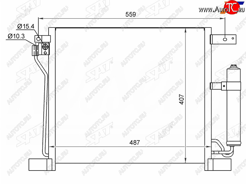 Радиатор кондиционера Nissan Juke 10-20 ST-DTW5-394-A0