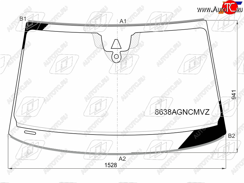 Стекло лобовое (Камера Датчик дождя Молдинг) Audi A8 17- 8638AGNCMVZ