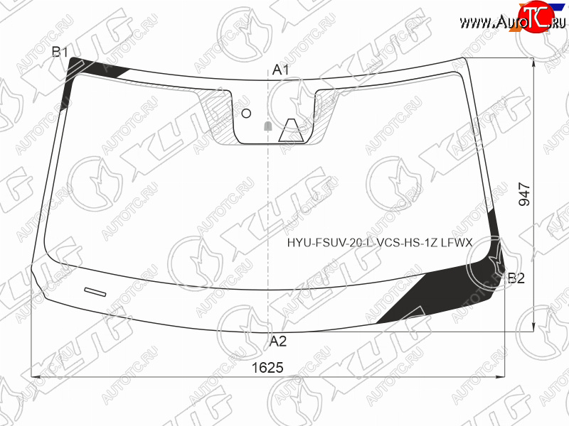 Стекло лобовое (Камера Датчик дождя) Hyundai Palisade 18-22 HYU-FSUV-20-L-VCS-HS-1Z LFW/X