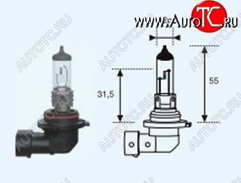 HB4 (12V-55W  P22D) ЛАМПА УПАКОВКА (1 шт) BLICK lphb400-981-o