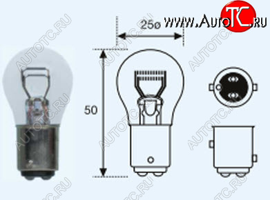 P215W (S25 24V-215W  BAY15d) ЛАМПА УПАКОВКА (10 шт) BLICK lp21500-982-t