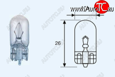 W5W (T10 24V-5W  W2.1x9.5d) ЛАМПА УПАКОВКА (10 шт) BLICK lpw5w00-983-t