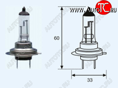 H7 (12V-55W  PX26D) ЛАМПА УПАКОВКА (1 шт) BLICK lp0h700-980-o