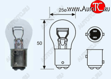 P215W (S25 12V-215W  BAY15d) ЛАМПА УПАКОВКА (10 шт) BLICK lp21500-981-t