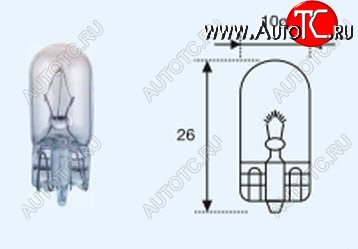 W3W (T10 12V-3W  W2.1x9.5d) ЛАМПА УПАКОВКА (10 шт) BLICK lpw3w00-980-t