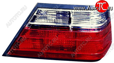 W124 ФОНАРЬ ЗАДН ВНЕШН Л+П (КОМПЛЕКТ) ТЮНИНГ ПРОЗРАЧ ХРУСТАЛ (DEPO) ТОНИР-КРАСН md12483-741tr-n