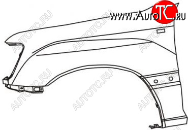 LANDCRUISER КРЫЛО ПЕРЕДН ЛЕВ С ОТВ ППОВТОРИТЕЛЬ ПМОЛДИНГ ПАНТЕННУ (Тайвань) tylan98-274-l