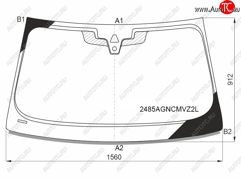 Стекло лобовое (Камера Датчик дождя Молдинг) BMW 5-Series 20-  M5 17-20 2485AGNCMVZ2L