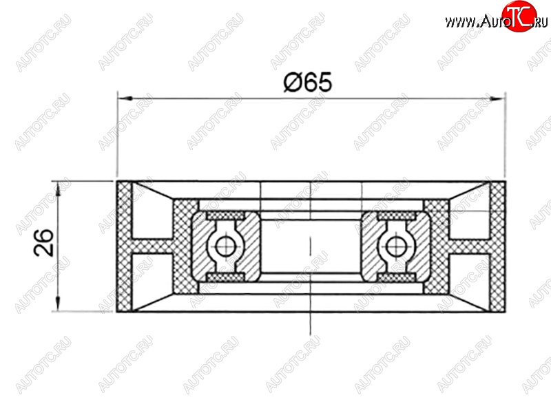 Ролик приводного ремня натяжителя HYUNDAI I10I20I30I40IX20IX35KIA CEED 1,4-1,7CRDI ST-25281-2A100