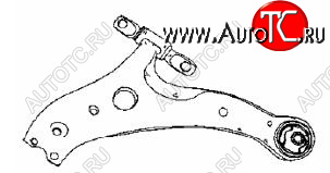 CAMRY 02- {Highlander 01-} РЫЧАГ ПЕРЕДН ПОДВЕСКИ ЛЕВ НИЖН С ШАРОВ ОПОР С 2 САЛЕЙНТ-БЛОК (Тайвань) tycam02-811-l