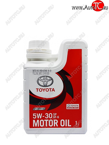 Масло моторное TOYOTA (пластиковая канистра) 5W-30 SPGF-6A 1Л (Синтетика) ОАЭ 08880-84131