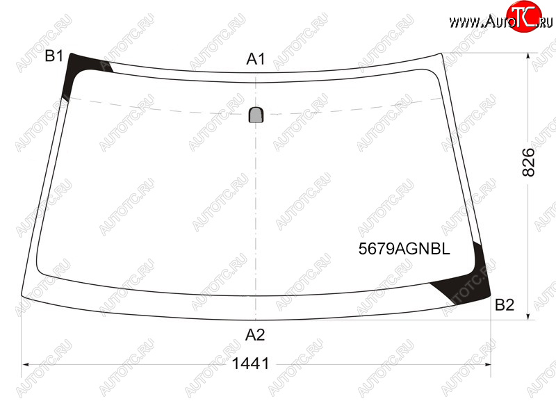 Стекло лобовое Mitsubishi L200 07-16  Pajero Sport 08-17  Montero Sport 96-00  Triton 06-11 5679AGNBL