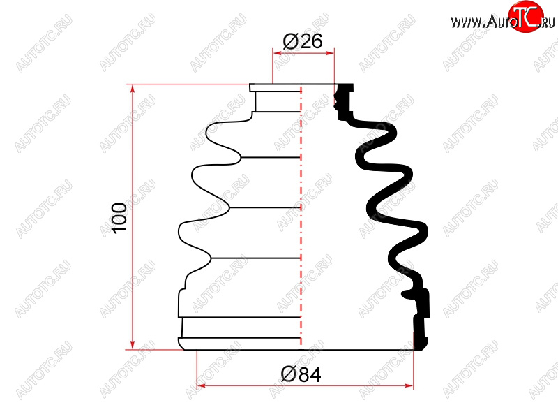 Пыльник ШРУСа наружный MITSUBISHI PAJEROMONTERO L049G L04 14#L200 K22T K0-K3# 86-01 66-423