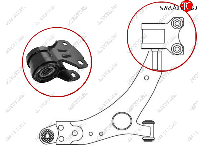 Сайлентблок RR переднего нижнего рычага FORD FOCUS IIIC-MAX II 2010- LH=RH ST-1749992