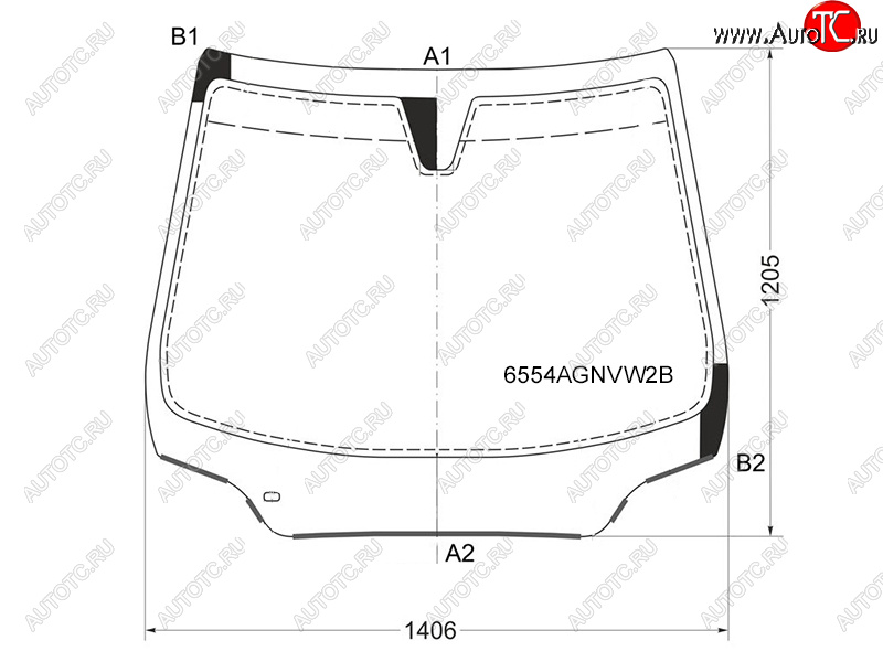 Стекло лобовое (Молдинг) Peugeot 308 07-15  408 12-22 6554AGNVW2B