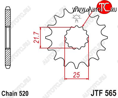 Звезда цепного привода JTF565 13sc jtf565.13sc