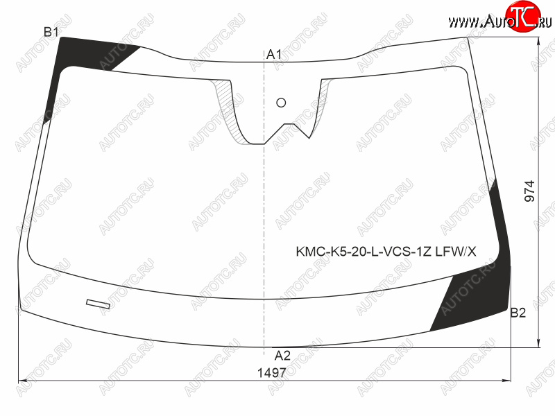 Стекло лобовое (Одна камера/ Датчик дождя) Kia K5 19- XYG KMC-K5-20-L-VCS-1Z LFW/X, kmck520lvcs1zlfwx KMC-K5-20-L-VCS-1Z LFW/X