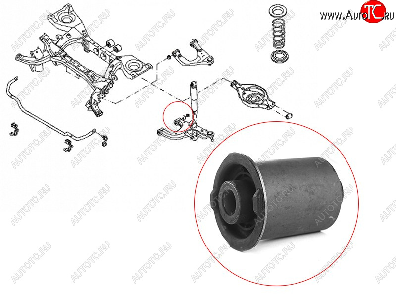 Сайлентблок RR нижнего рычага задний NISSAN PATHFINDER 2005-2014 ST-551A0-EB31A-BU1