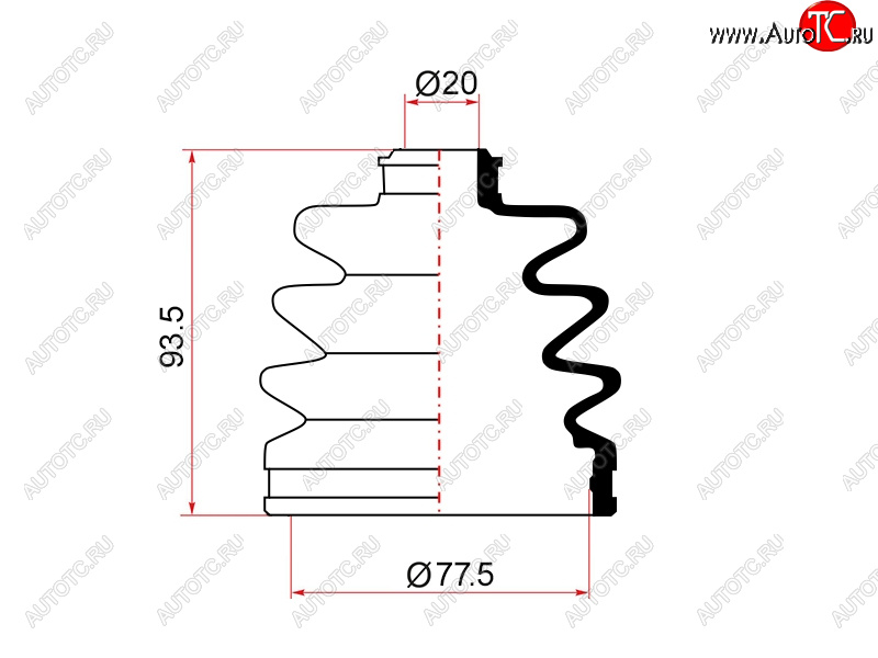 Пыльник ШРУСа наружный NISSAN BLUEBIRD SYLPHY QNG10 00-05ALMERA N15 95-00 07-421