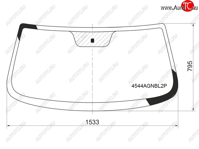 Стекло лобовое Chevrolet Niva 09-  LADA Niva Travel 21- 4544AGNBL2P