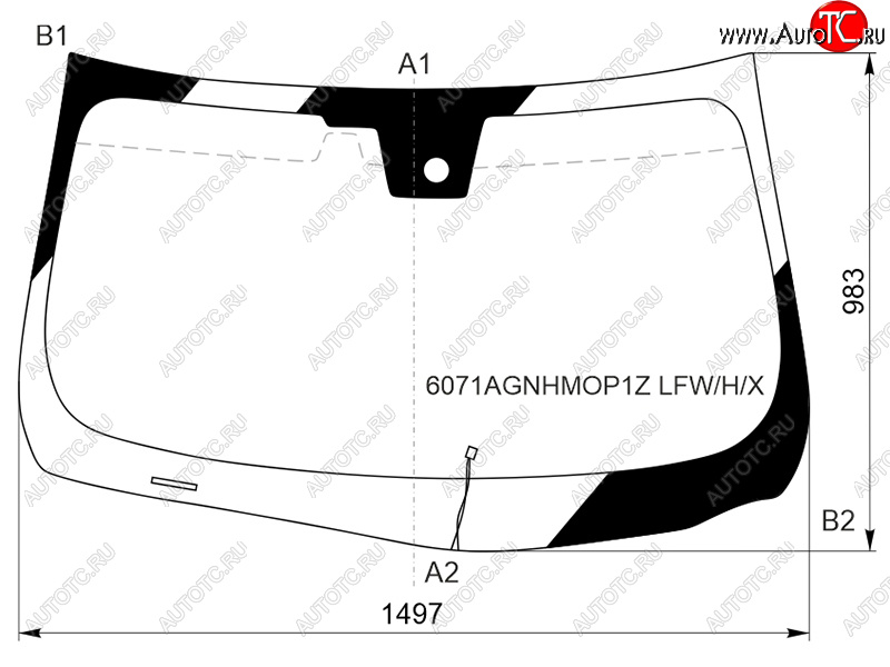 Стекло лобовое (Обогрев щеток Камера Датчик дождя) Infiniti M25 10-14  M35 10-13  M37 10-14  M4 6071AGNHMOP1Z LFW/H/X