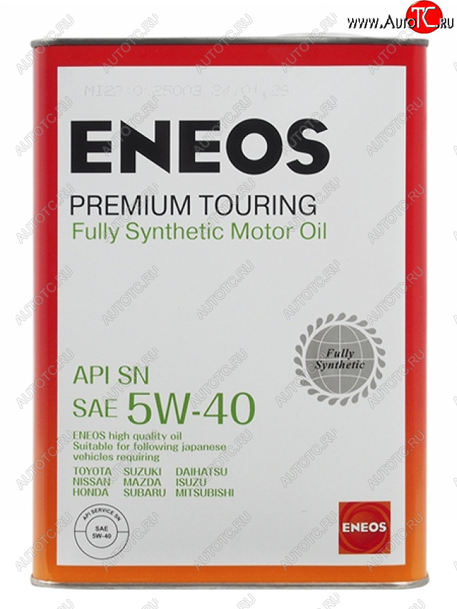 Масло моторное синтетическое ENEOS Premium Touring 5W-40 SN 4л 8809478942162