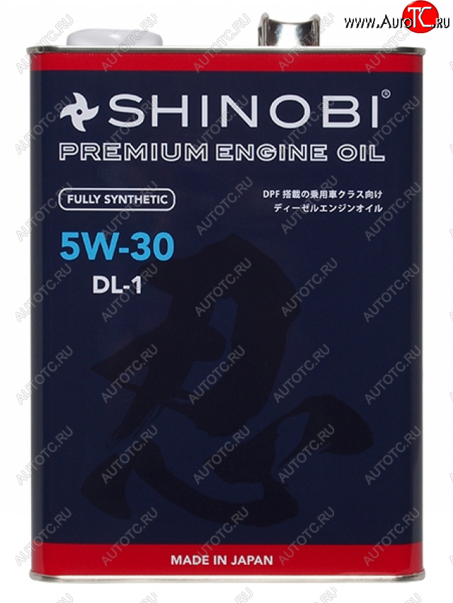 Масло моторное синтетическое SHINOBI DL-1 5W-30 4L SH0016