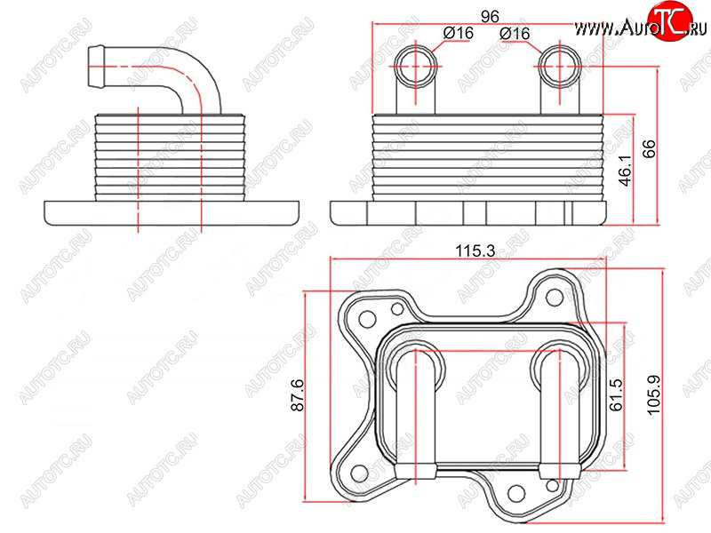 Радиатор масляный OPEL ASTRA G 00-09CORSA C 00-07MERIVA A 03-10 ST-97223705