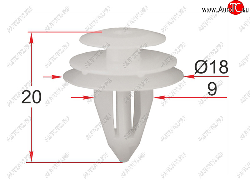 Клипса обшивки двери NISSAN (1 шт.) ST-KJ-2136