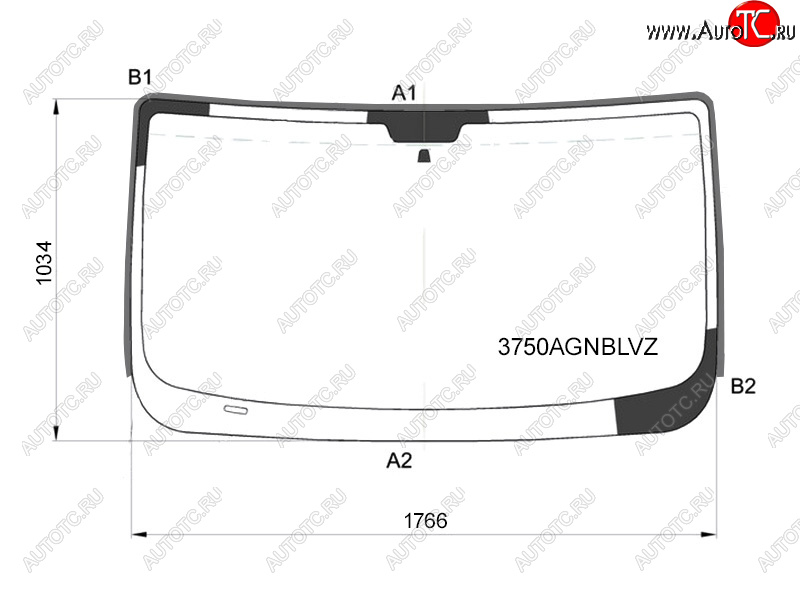 Стекло лобовое (Молдинг) Peugeot Boxer 06- / Citroen Jumper 06- / Fiat Ducato 06- FUYAO 3750AGNBLVZ, 3750agnblvz 3750AGNBLVZ