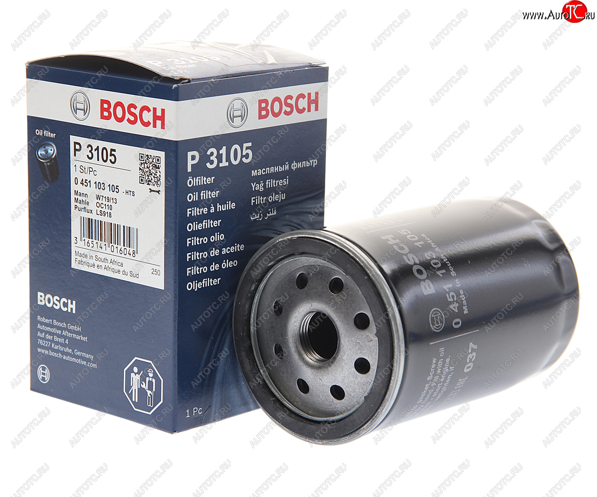 Фильтр масляный MERCEDES 190 (W201),E (W124) BOSCH BOSCH 0451103105 0451103105