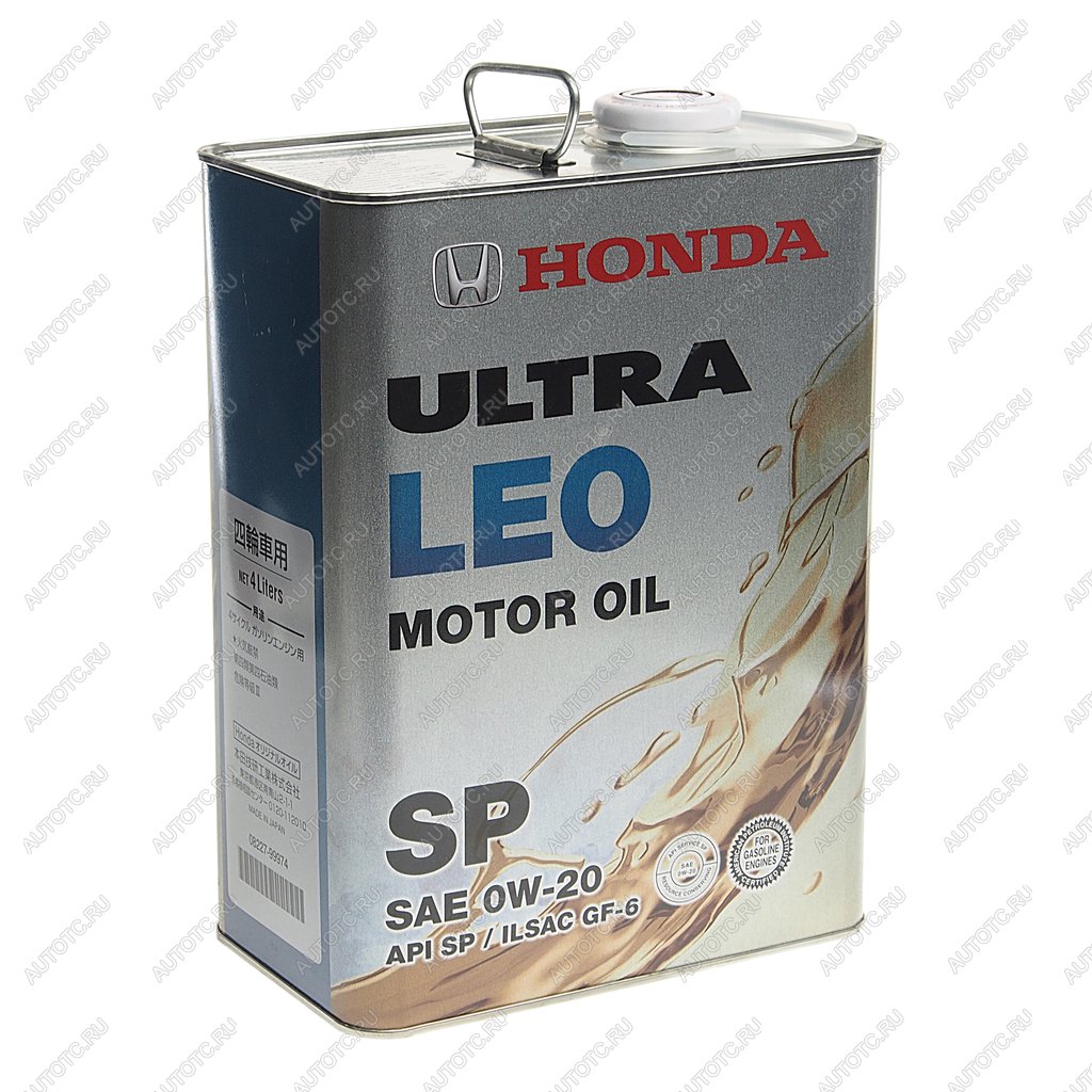 Масло моторное HONDA 0W20 синт.4л ULTRA LEO SN OE 08227-99974