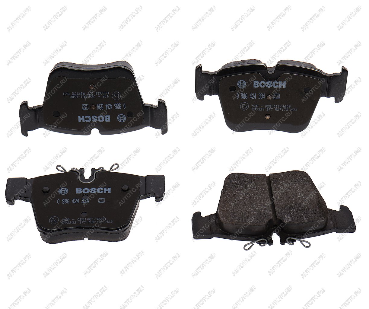 Колодки тормозные MERCEDES C (W205) передние (4шт.) BOSCH 0986424334