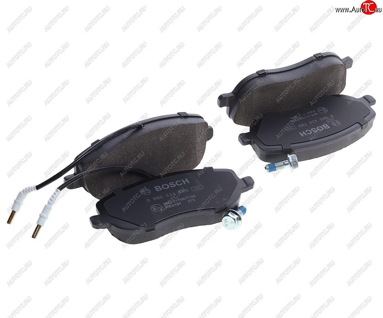 Колодки тормозные PEUGEOT 807 (02-10) CITROEN C8 (02-) передние (4шт.) BOSCH 0986424789