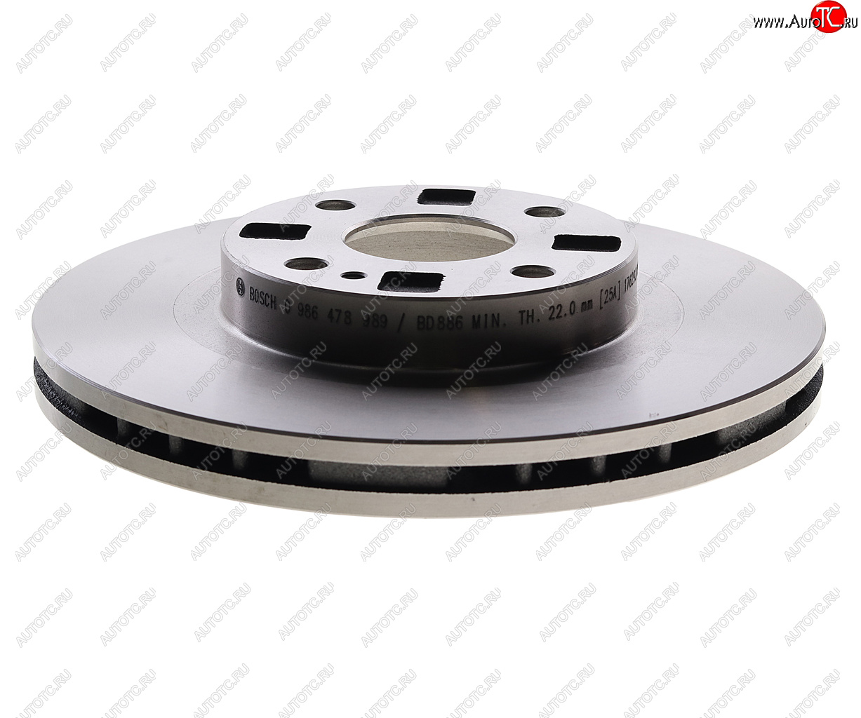 Диск тормозной MAZDA 323 (98-04) передний (1шт.) BOSCH BOSCH 0986478989 0986478989