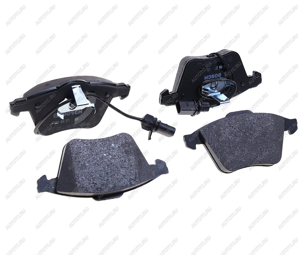 Колодки тормозные AUDI A4 (02-04),A6 (97-05) передние (4шт.) (с датчиком) BOSCH 0986494271