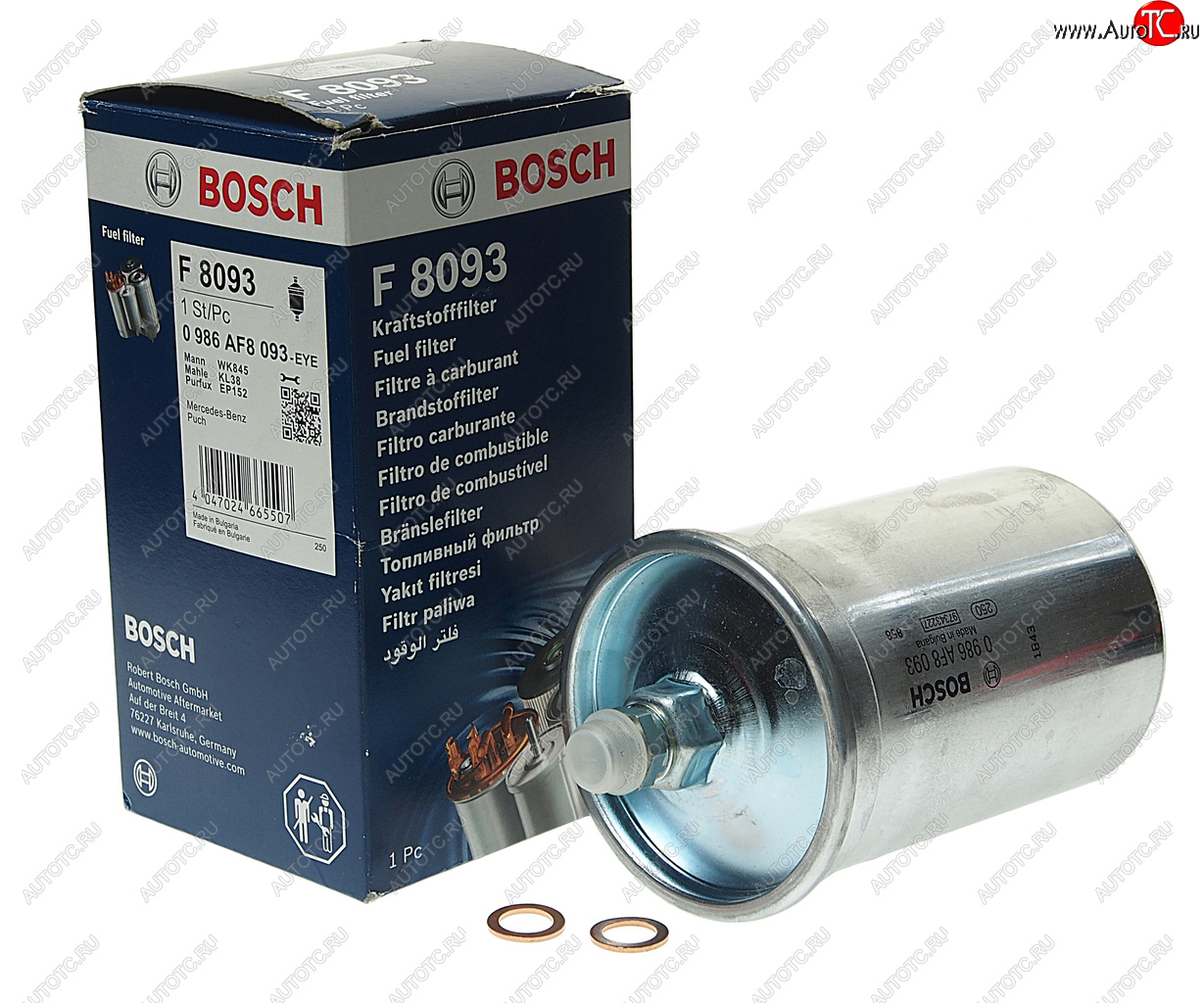 Фильтр топливный MERCEDES C (W201,W202),E (W124,W123),S (W126) BOSCH 0986af8093