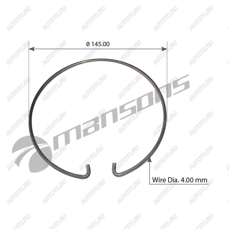 Кольцо стопорное SCANIA пальца тормозной колодки MANSONS 100.060