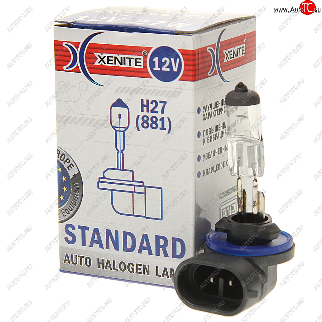 Лампа 12V H27(881) 27W PGJ13 3200К Standard XENITE 1007007