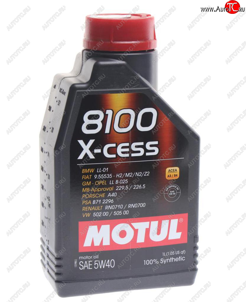 Масло моторное 8100 X-CESS 5W40 синт.1л MOTUL 102784