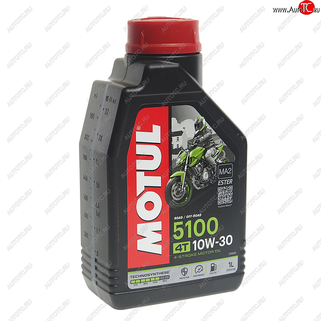 Масло моторное для 4-х тактных двигателей 5100 4T 10W30 псинт.1л MOTUL 104062