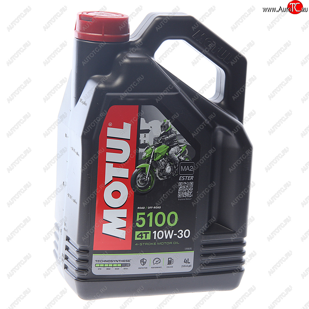 Масло моторное для 4-х тактных двигателей 5100 4T 10W30 псинт.4л MOTUL 104063