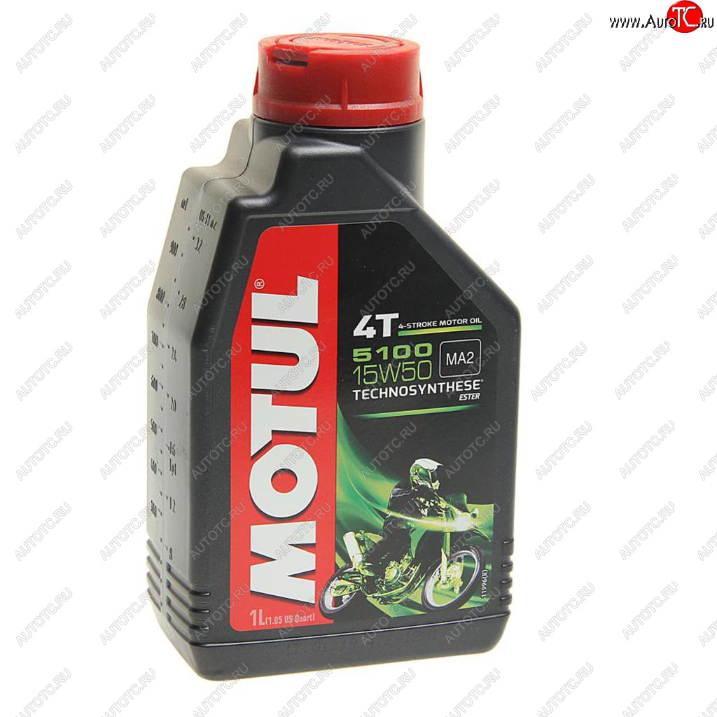 Масло моторное для 4-х тактных двигателей 5100 ESTER 4T 15W50 псинт.1л MOTUL 104080